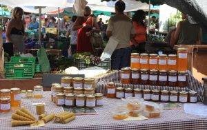 Honey from the market in Sant Feliu de Guixols, Baix Emporda