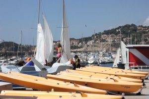 Water sports in Sant Feliu de Guixols, Costa Brava - Kayaking, windsurfing, sailing, diving