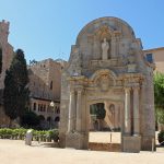 The monastery in Sant Feliu de Guixols. Within walking distance of our luxury holiday rentals on the Costa Brava, Catalunya.