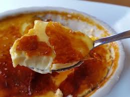 Crema Catalana - or creme brulee, in Sant Feliu de Guixols, Baix Emporda