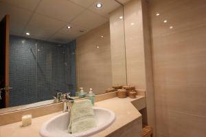 One of the bathrooms at Marona, with walk-in shower