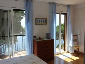 Views from the very spacious master bedroom
