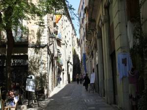Narrow, shady streets in the Old Town