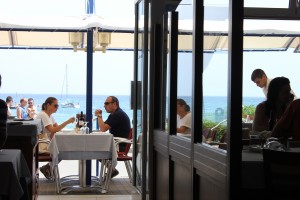 Virtually on the beach at Platja Sant Pol.