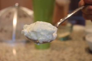 And the most beautiful curds - known as "recuit"