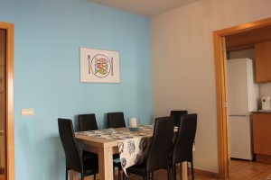 Dining area in the living room